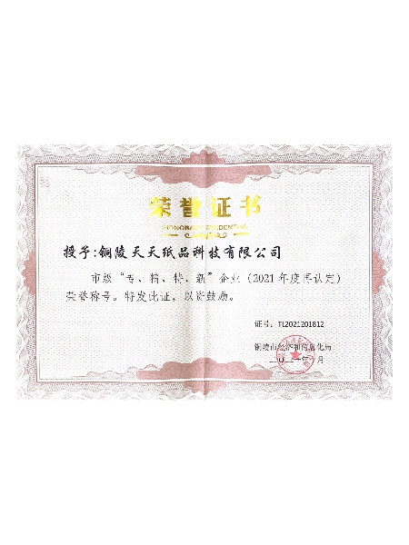 铜陵市专精特新中小企业