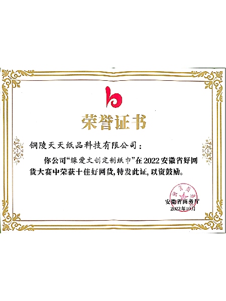 安徽省十佳好网货